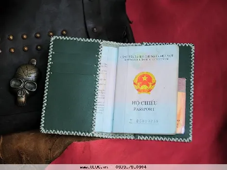 ví đựng giấy tờ da thật - ví đựng passport olug