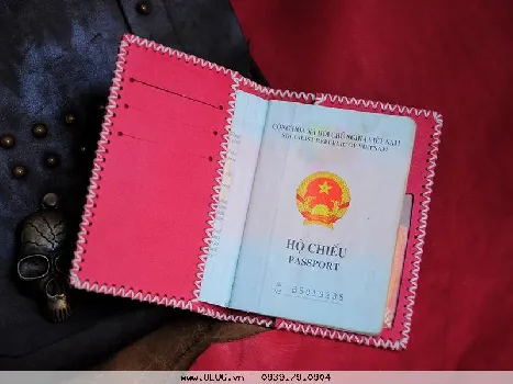 Ví đựng passport - ví giấy tờ da thật