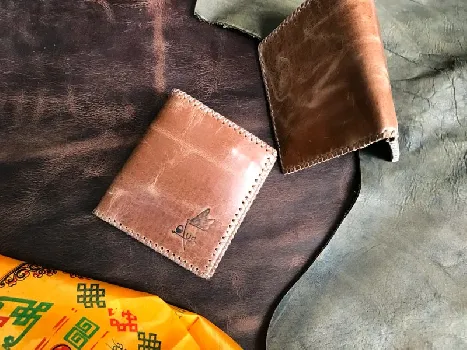 bóp da nam handmade
