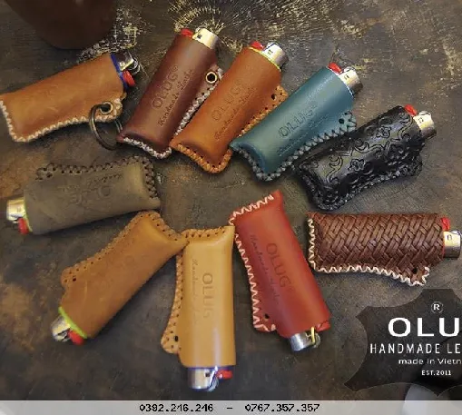 Bao da bật lửa móc khoá