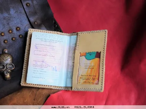 Ví đựng giấy tờ passport - ví giấy tờ da thật